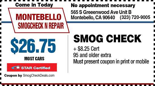 Smog Check Near me - $32.75 Smog Check Coupon - Downey, CA